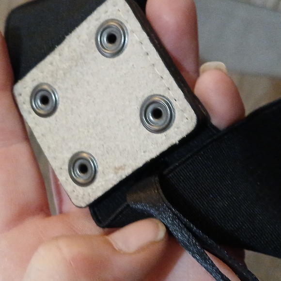 WHBM Black Patent Leather with Suede Bow Belt. - Picture 8 of 13